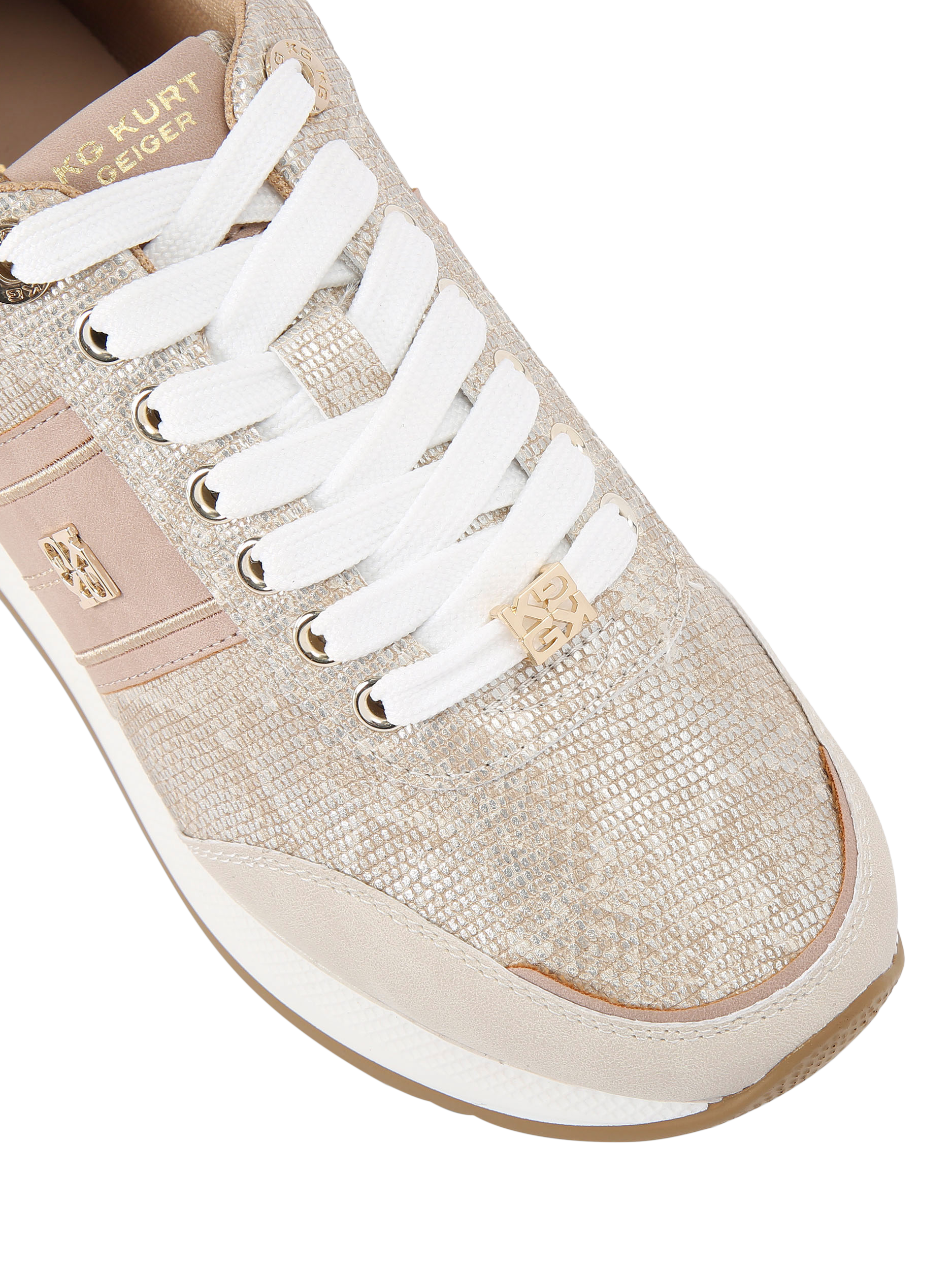 Product image 5 of 5, which shows KG Kurt Geiger Lina Lace Up Trainers, Multi, 3