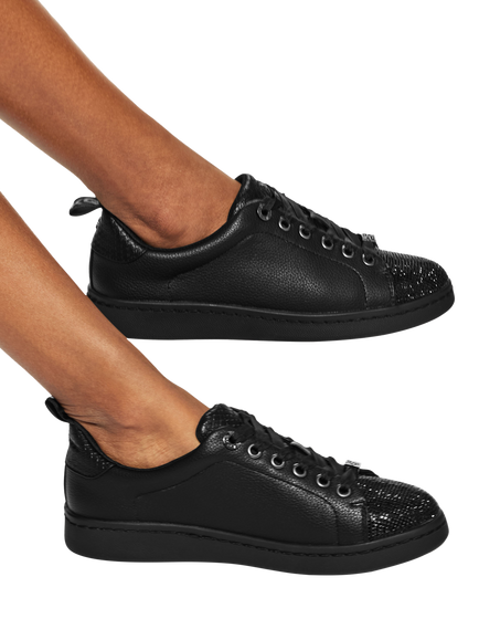 KG Kurt Geiger Liza Gem Lace Up Trainers, Black - view 2, Black