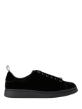 KG Kurt Geiger Liza Velvet Lace Up Trainers, Black