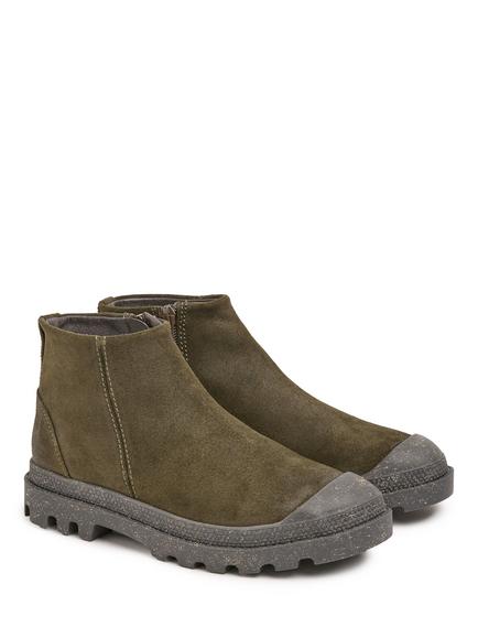 Celtic & Co. Suede Toe Cap Ankle Boots, Khaki - view 2, Khaki
