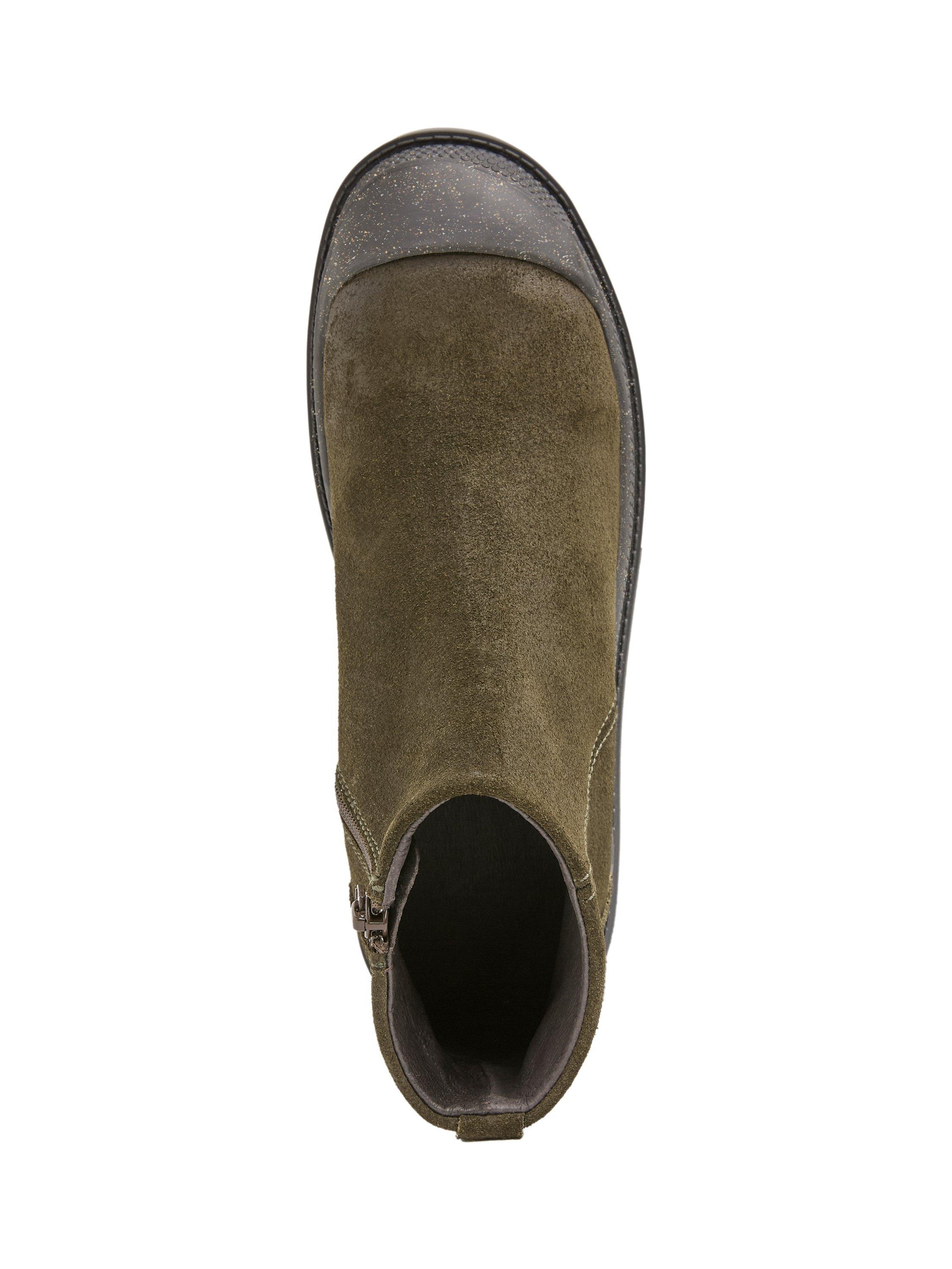 Product image 6 of 7, which shows Celtic & Co. Suede Toe Cap Ankle Boots, Khaki, EU36