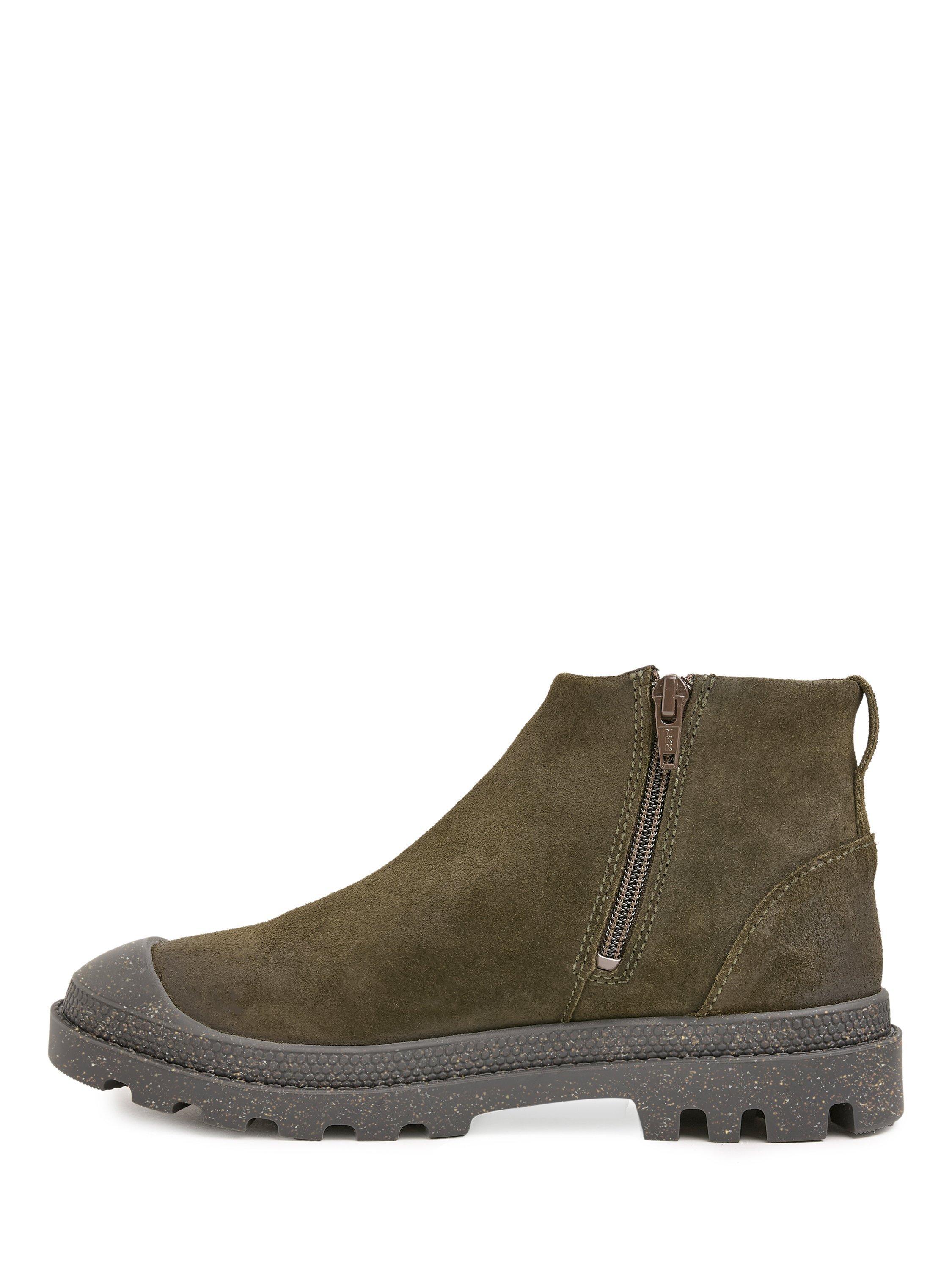 Product image 7 of 7, which shows Celtic & Co. Suede Toe Cap Ankle Boots, Khaki, EU36