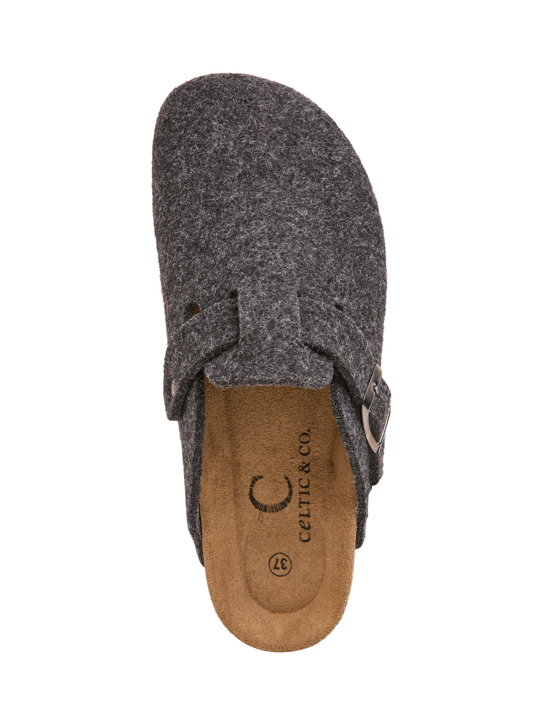 Product image 6 of 7, which shows Celtic & Co. Felt Clogs, Charcoal, EU36
