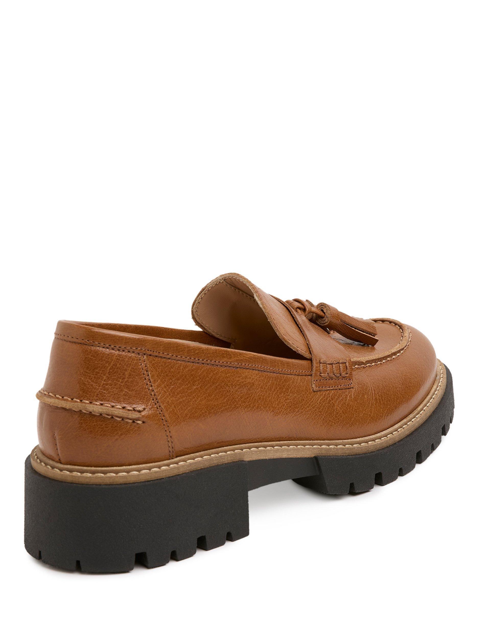 Product image 4 of 6, which shows Celtic & Co. Tassel Suede Loafers, Tan, EU36