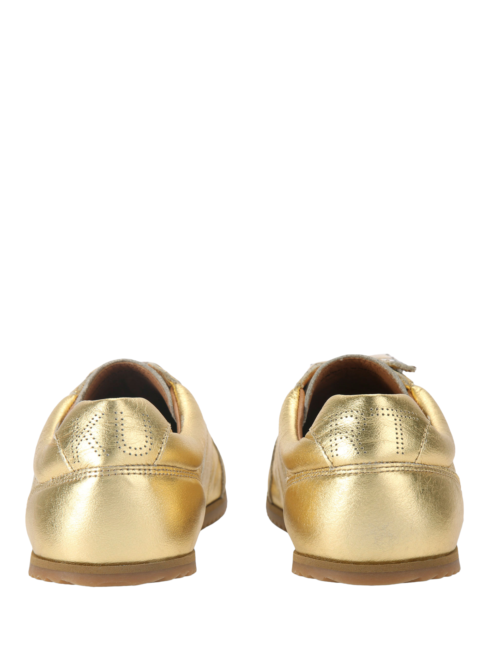Product image 5 of 5, which shows Kurt Geiger London Eldon Leather Trainers, Gold, 7