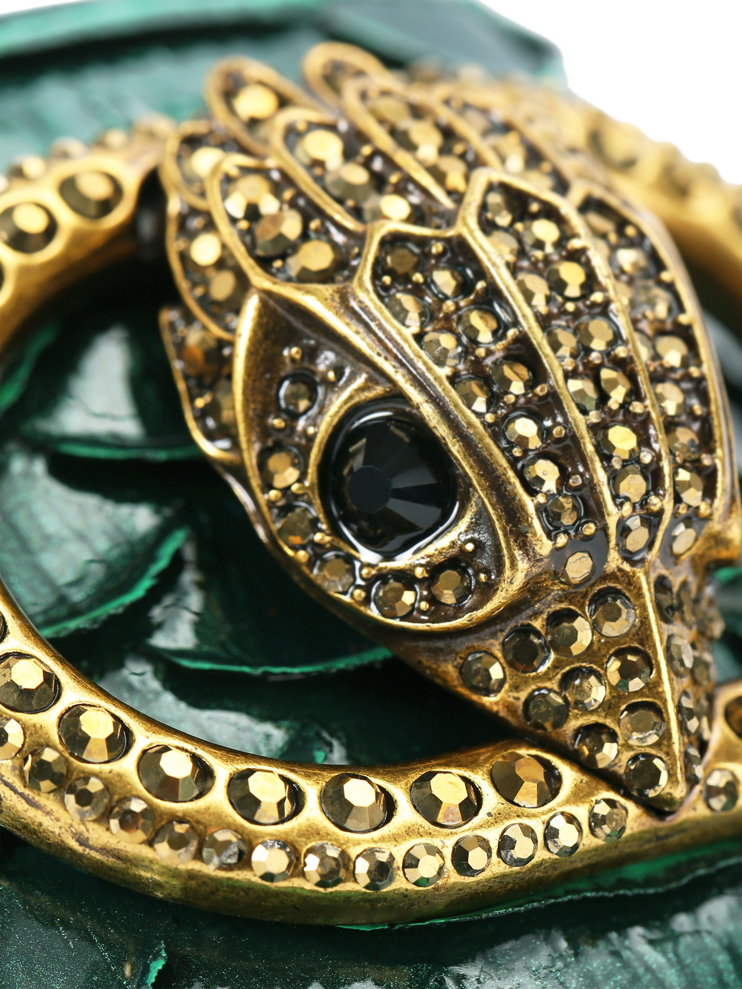 Product image 6 of 6, which shows Kurt Geiger London Chelsea Flat Sandals, Green, 3