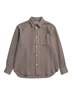 Norse Projects Ole Wool Blend Regular Fit Overshirt, Seal Brown, Seal Brown