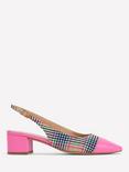 Boden Ailsa Leather Block Heel Court Shoes, Multi