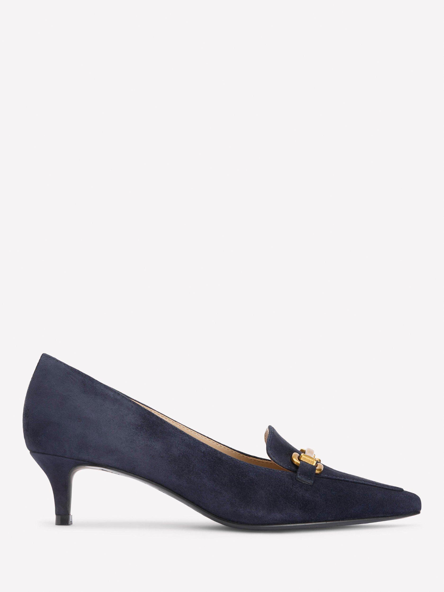 Boden Iris Suede Kitten Heel Loafers