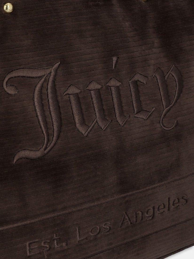 Product image 3 of 4, which shows Juicy Couture Logo Large Shopping Tote Bag, Java