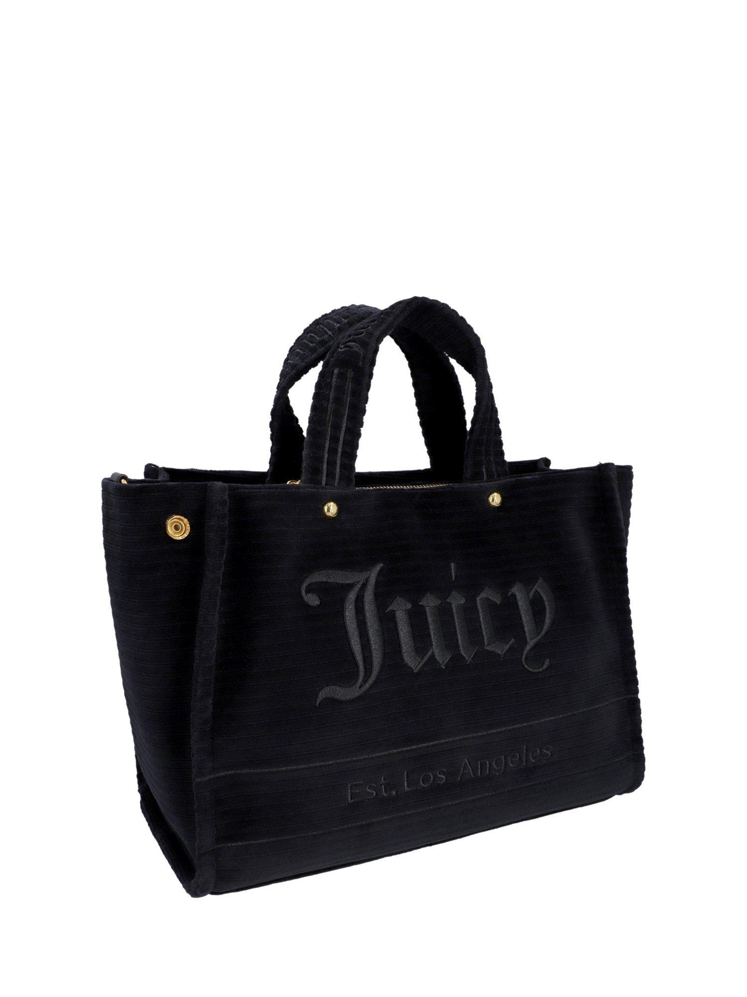 Product image 2 of 4, which shows Juicy Couture Logo Medium Shopping Tote Bag, Black, One Size