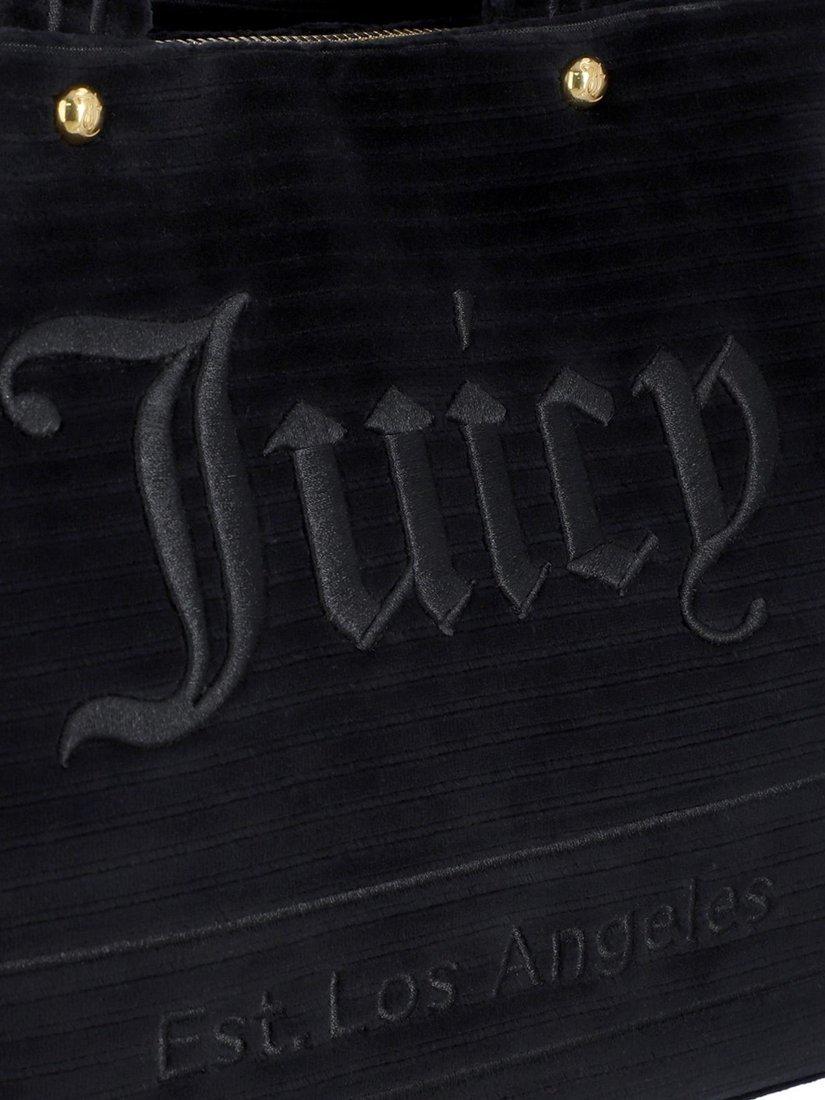 Product image 3 of 4, which shows Juicy Couture Logo Medium Shopping Tote Bag, Black, One Size