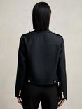 Reiss Jaque Cropped Wool Blazers Jacket