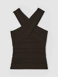 Reiss Alex Cross Strap Neck Top