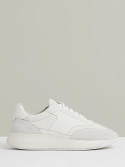 Reiss Emmett Lace Up Trainers, White