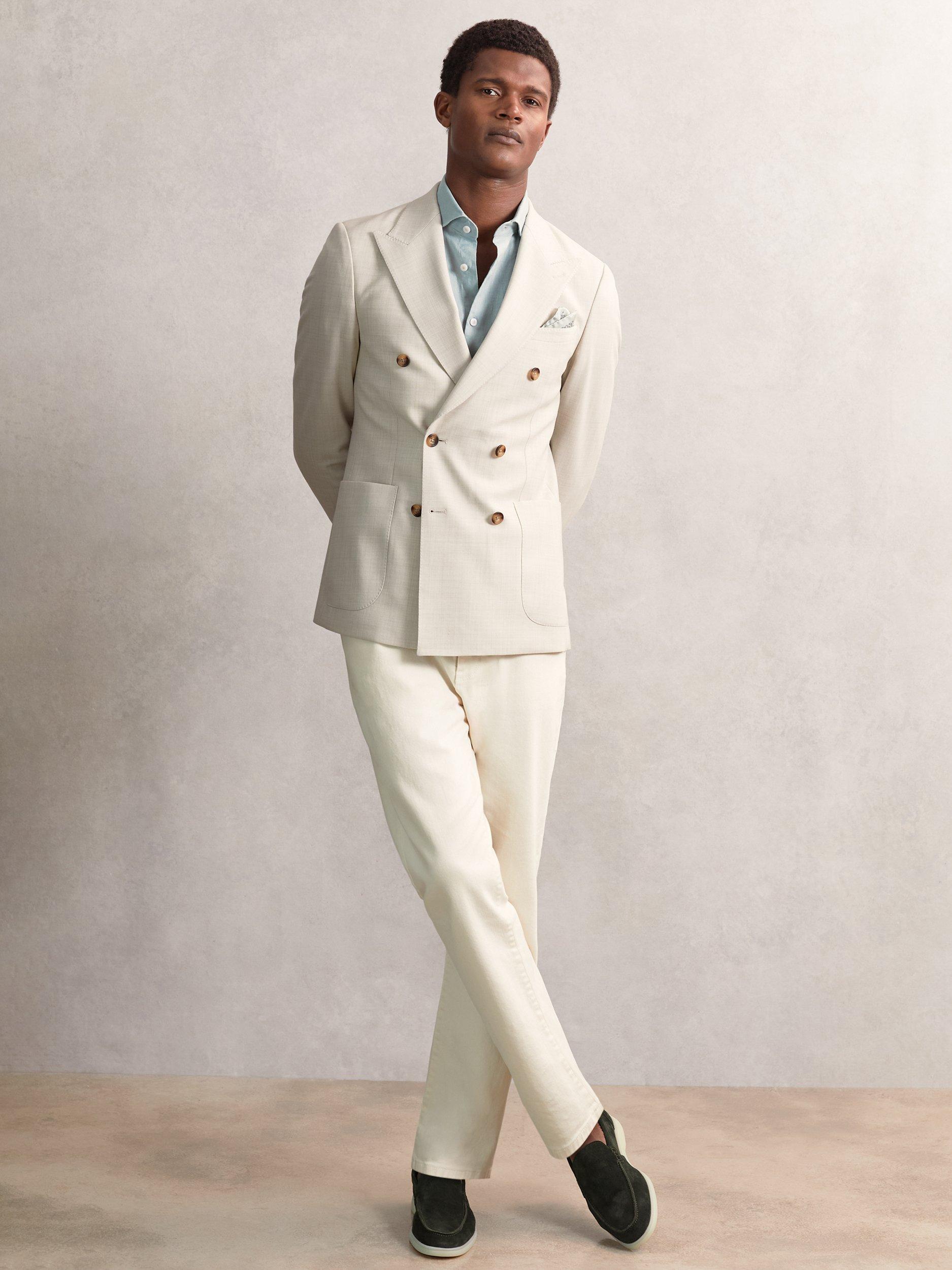 Product image 3 of 5, which shows Reiss Kason Suede Loafers, Forest Green, 7