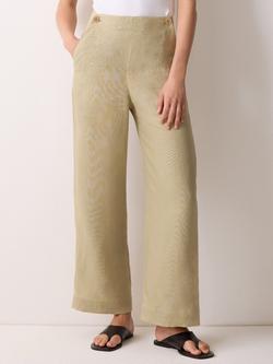 Jigsaw Pure Irish Linen Sailor Trousers, Sand, Sand