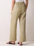 Jigsaw Pure Irish Linen Sailor Trousers, Sand