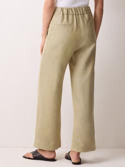 Jigsaw Pure Irish Linen Sailor Trousers, Sand - view 2, Sand