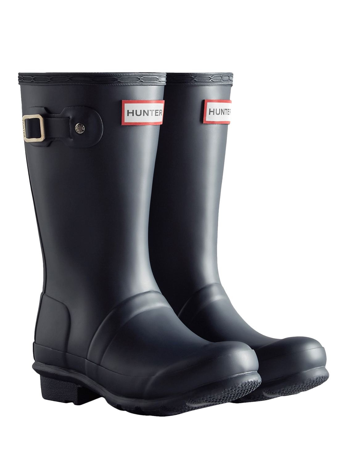 Product image 2 of 4, which shows Hunter Kids' Original Wellington Boots, Navy, 12 Jnr