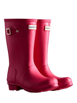 Hunter Junior Originals  Wellington Boots - view 2, Pink