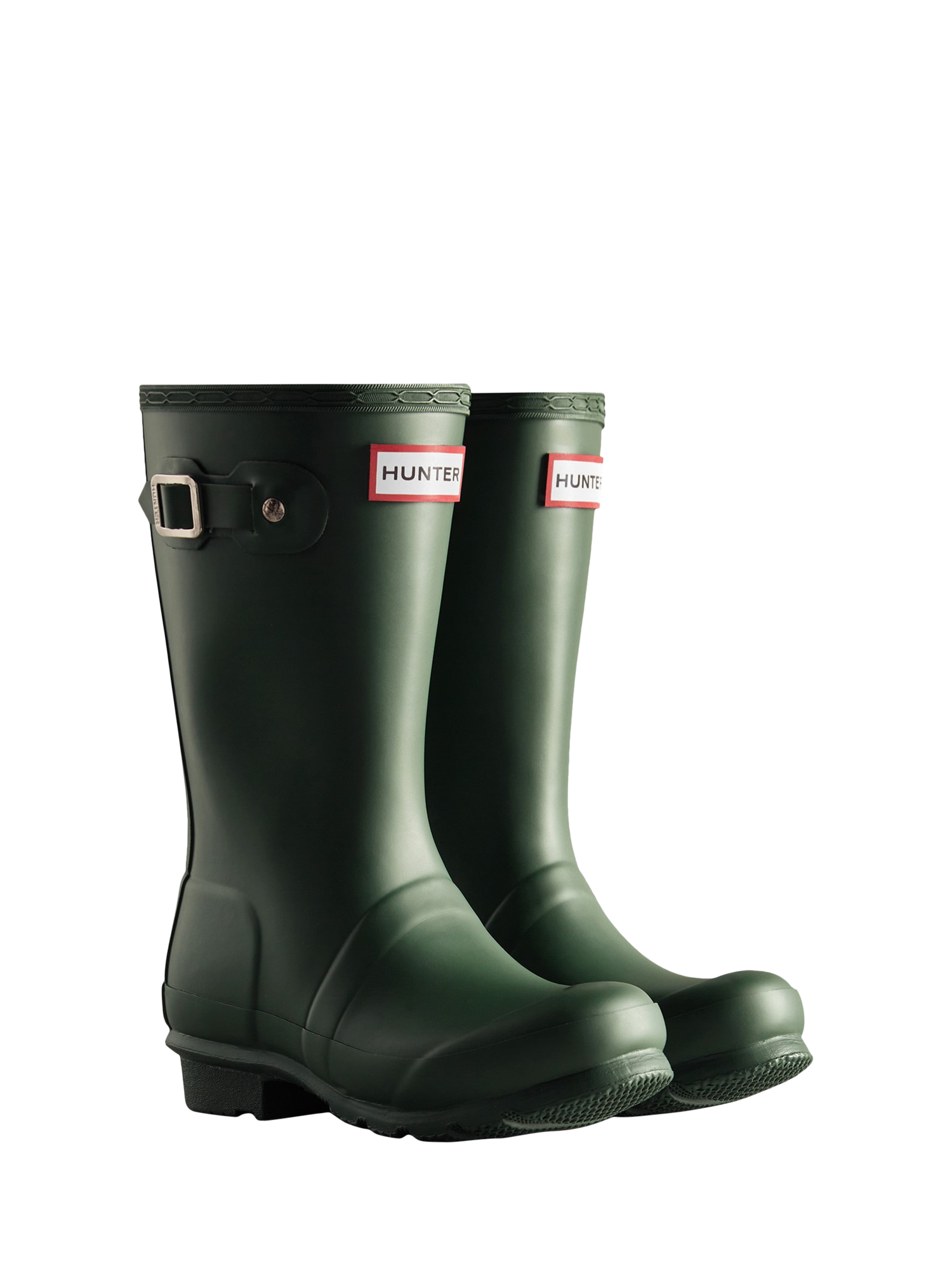 Product image 2 of 4, which shows Hunter Kids' Original Wellington Boots, Hunter Green, 12 Jnr
