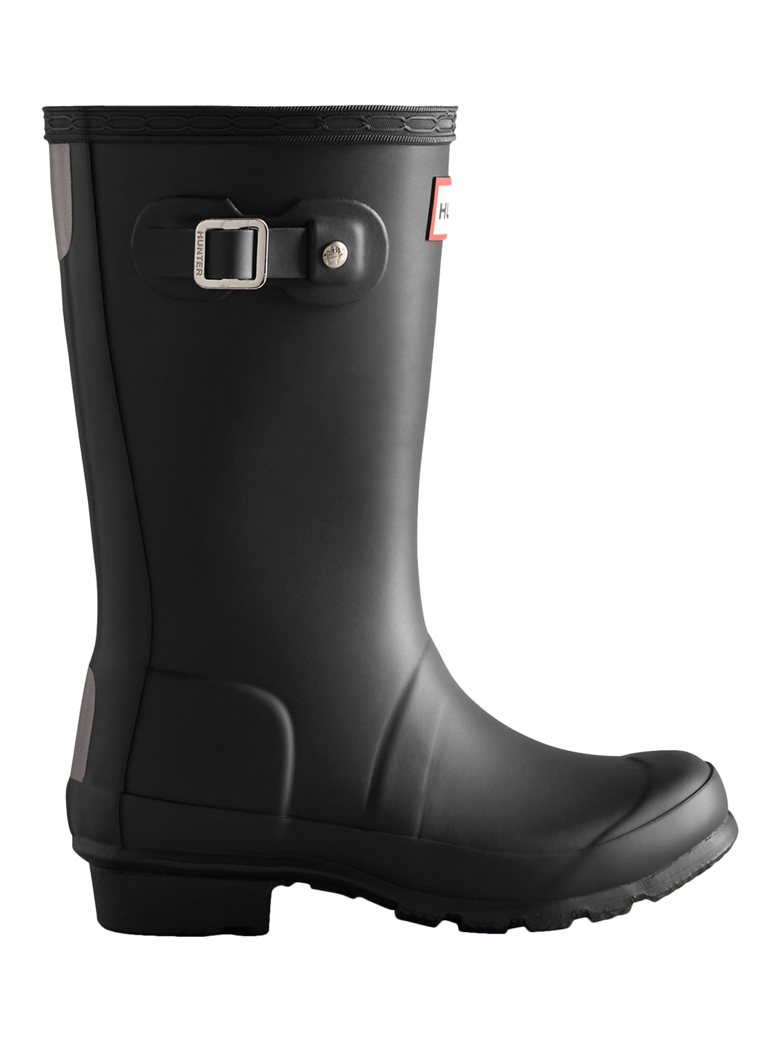 Product image 1 of 4, which shows Hunter Kids' Original Wellington Boots, Black, 12 Jnr