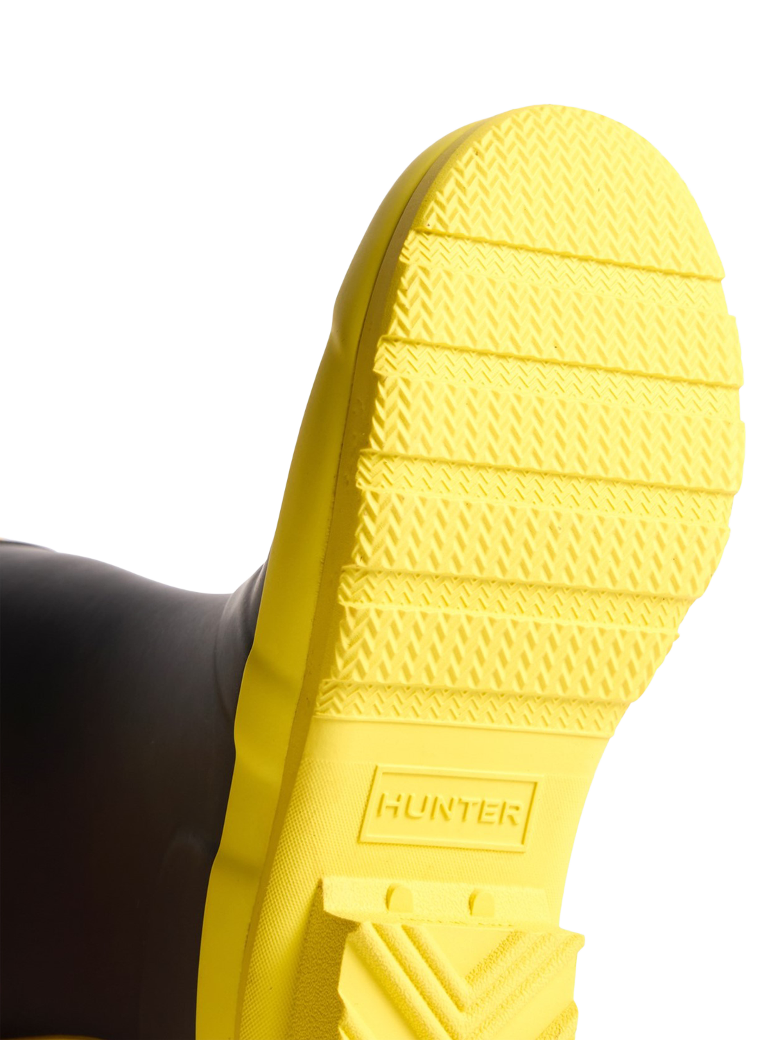 Product image 4 of 4, which shows Hunter Kids' Original Wellington Boots, Black/Yellow, 12 Jnr