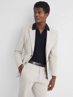 Reiss Dante Leather Belt - view 2, Chocolate