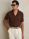 Reiss Elmont Woven Belt, Stone