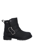 Hunter Ness Leather Waterproof Ankle Boots, Black