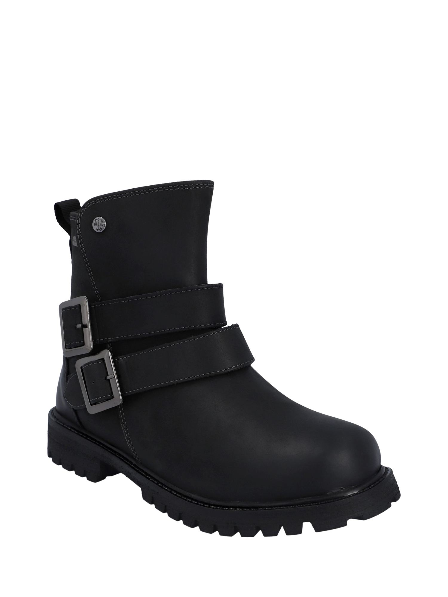 Product image 2 of 5, which shows Hunter Ness Leather Waterproof Ankle Boots, Black, 4
