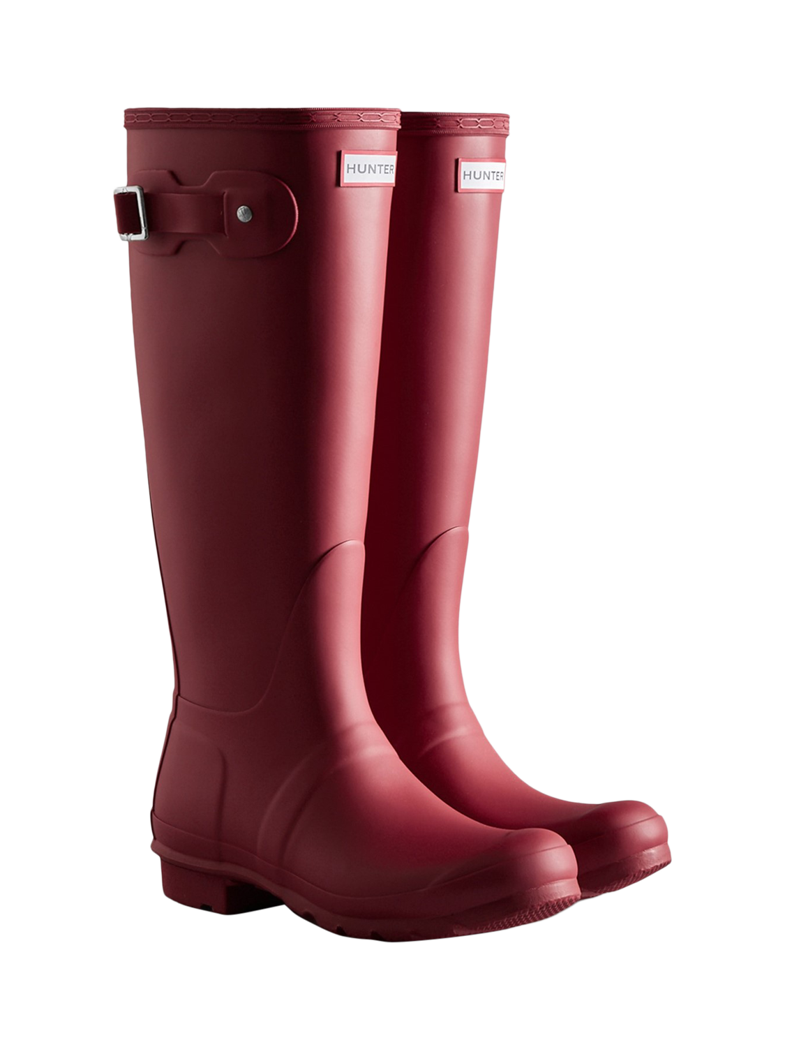Product image 2 of 4, which shows Hunter Original Tall Wellington Boots, Merlot, 4