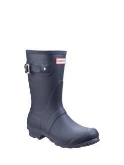 Hunter Original Short Wellington Boots - view 2, Navy