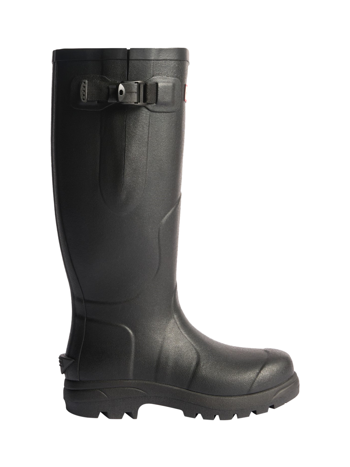 Product image 1 of 4, which shows Hunter Balmoral MK II Men's Side Adjustable Wellington Boots, Black, 8