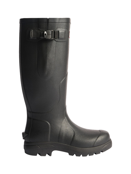 Hunter Balmoral MK II Side Adjustable Wellington Boots, Olive, Black