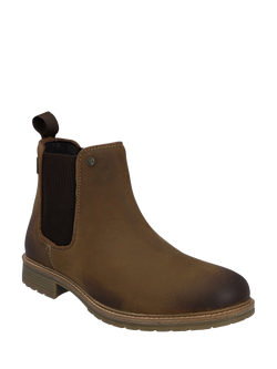 Hunter Jura Leather Dealer Ankle Boots - view 2, Dark Tan