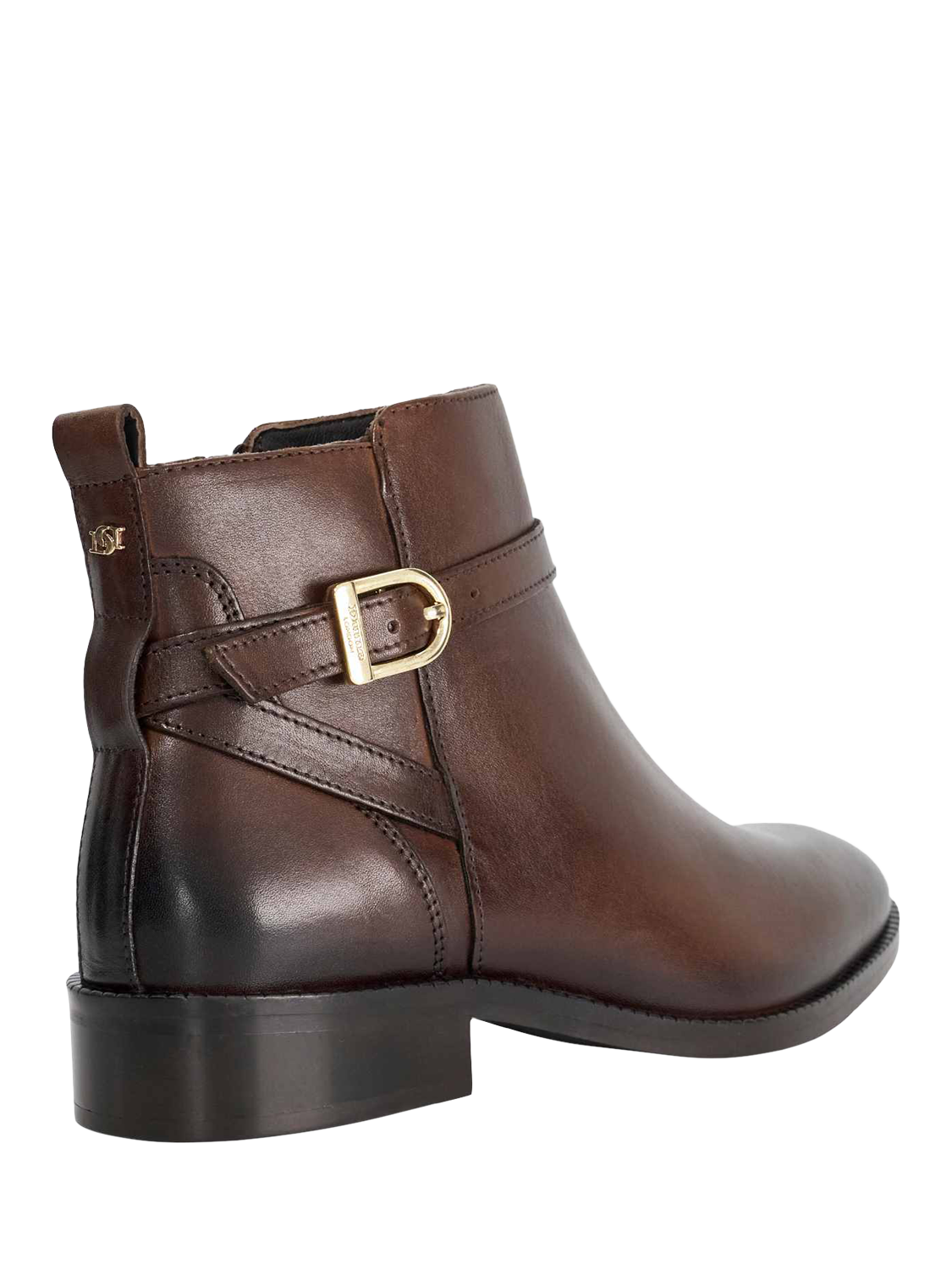 Product image 4 of 5, which shows Dune London Pemma Leather Ankle Boots, Brown, EU36