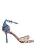 Dune London Mirror Two Part Stiletto Heel Sandals, Teal