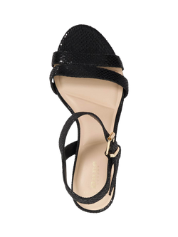 Dune London Merisa Wide Fit Block Heel Sandals - view 2, Black