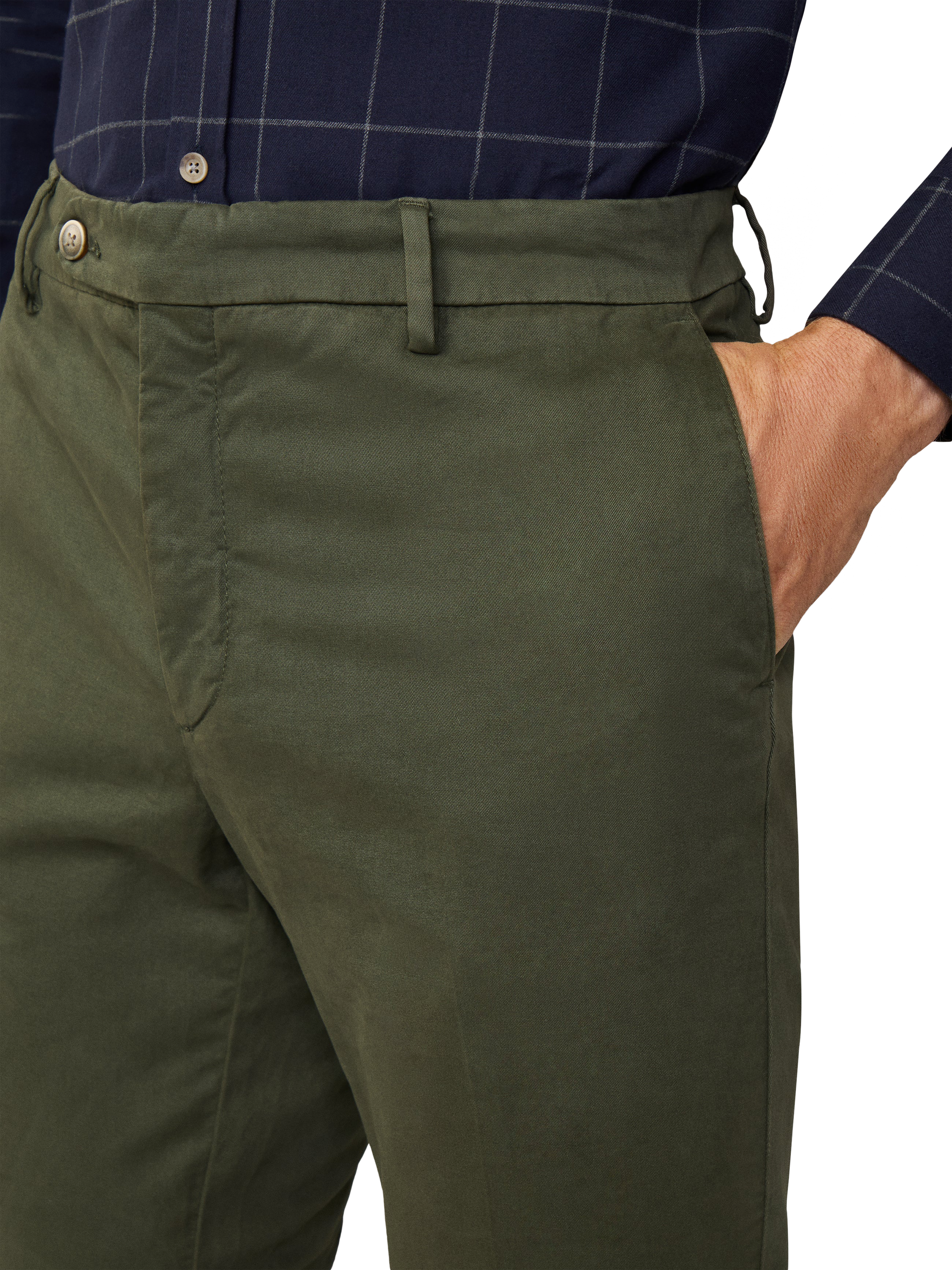 Product image 4 of 7, which shows Hackett London Slim Fit Chinos, Khaki, 36S