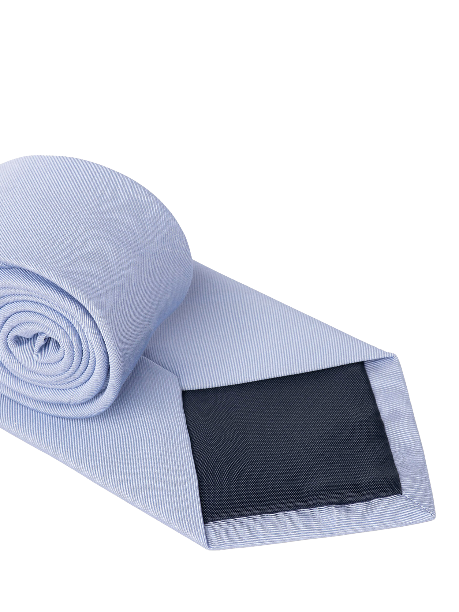 Product image 3 of 3, which shows Hackett London Silk & Cotton Blend Tie, Sky Blue