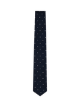 Hackett London Cotton Blend Spot Print Tie