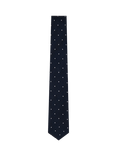 Hackett London Cotton Blend Spot Print Tie