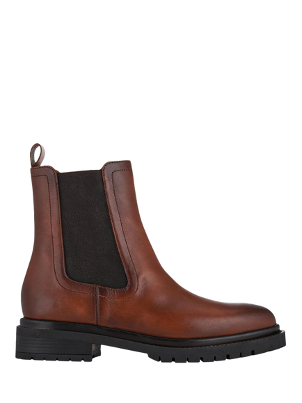 Jones Bootmaker Kefalonia Leather Chelsea Boots, Black, Brown
