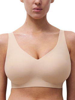Chantelle Soft Stretch Power Non-Wired Support Bra, Golden Beige
