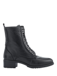 Jones Bootmaker Maura Leather Lace Up Ankle Boots, Black