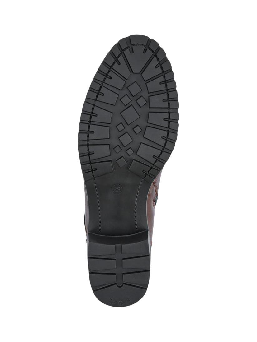 Product image 5 of 5, which shows Jones Bootmaker Maura Leather Lace Up Ankle Boots, Chocolate, 3