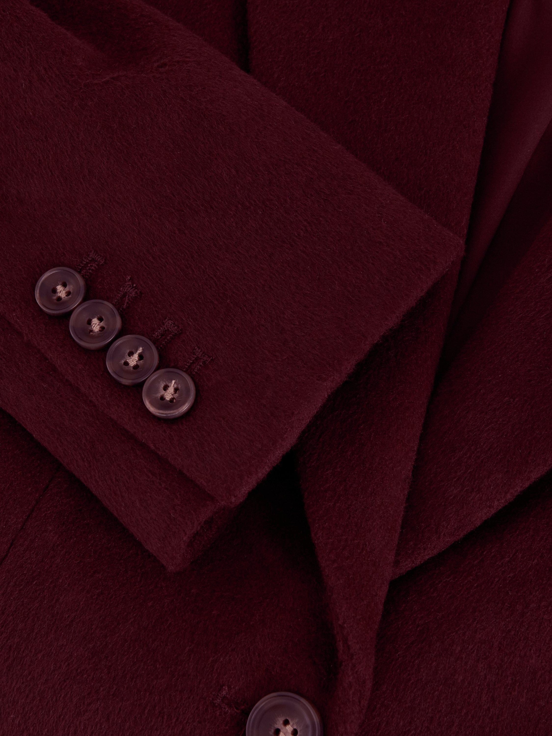 Product image 6 of 10, which shows Phase Eight Lydia Wool Rich Coat, Burgundy, 8