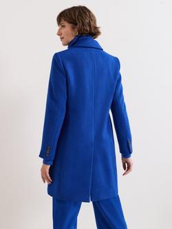 Phase Eight Lydia Wool Rich Coat - view 2, Cobalt